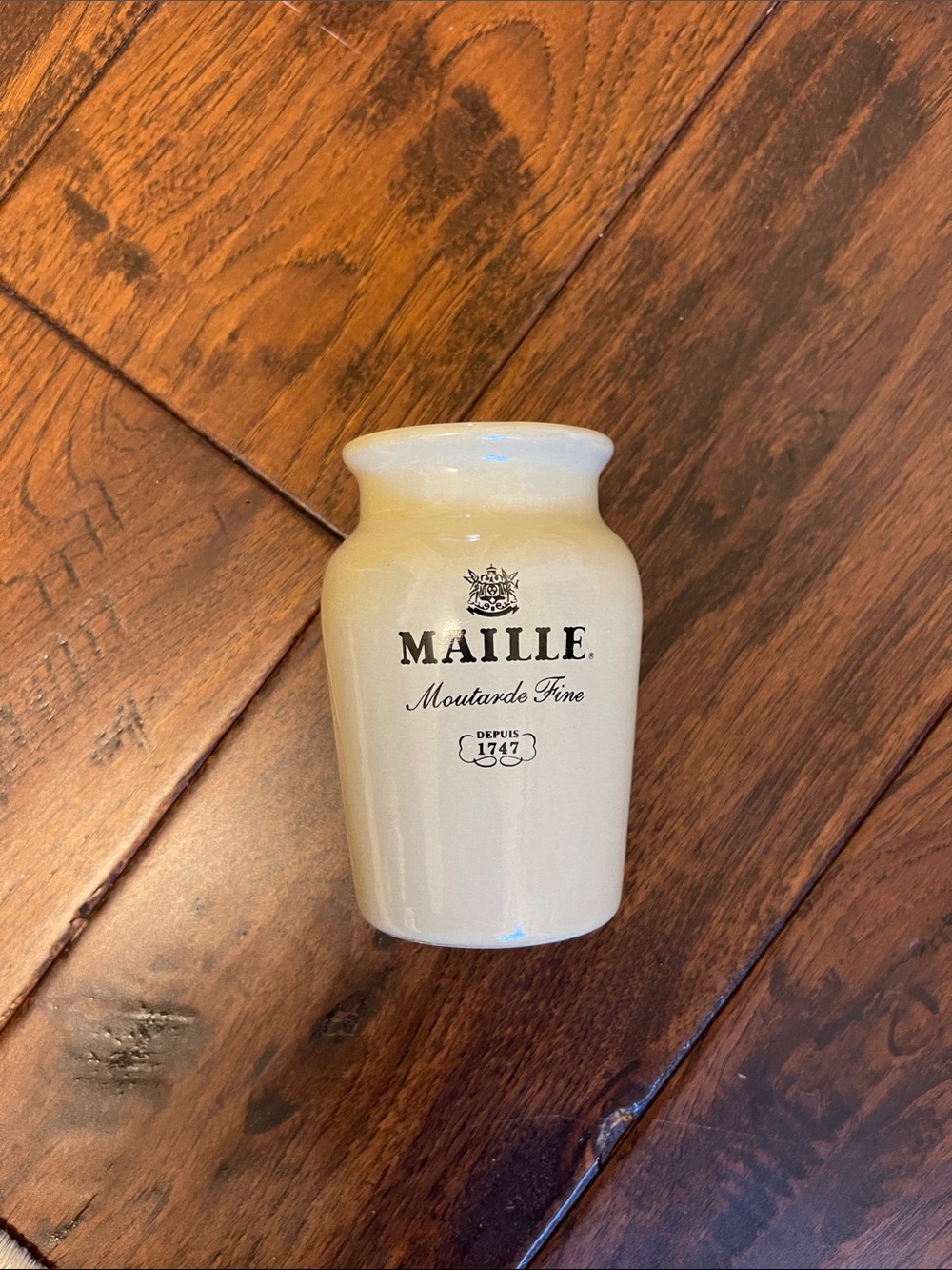 MAILLE Stoneware Mustard Jar